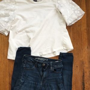 Super super stretch high rise AE jeans!!